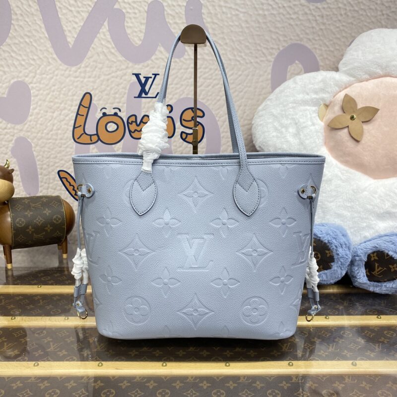 Replica Louis Vuitton Neverfull MM Sky Blue - best quality luxury bag dupe