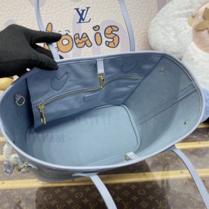 Replica Louis Vuitton Neverfull MM Sky Blue - realistic designer-inspired fake bag