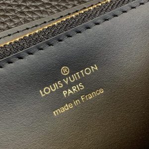 Replica Louis Vuitton Capucines Long Black - high-end fake designer purse