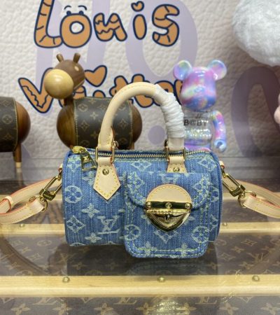 Replica Louis Vuitton Speedy Nano Denim New - elite superclone designer purse