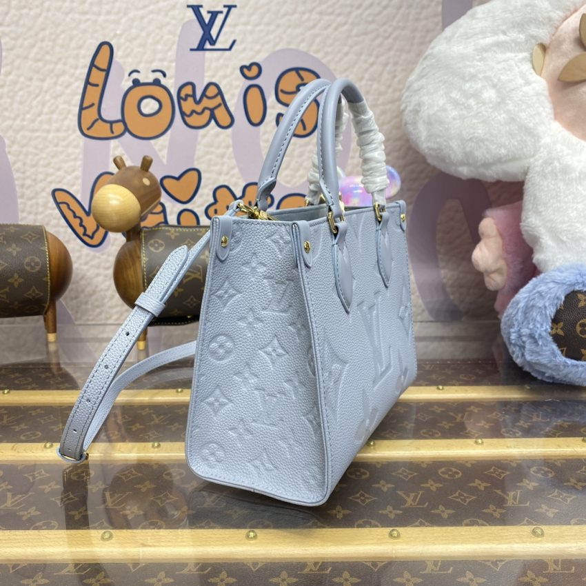 Replica LV OnTheGo PM Sky Blue - high-end fake designer purse