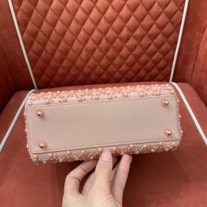 Replica Lady Dior Pink Pearl - realistic designer-inspired fake bag