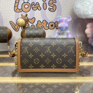 Replica Louis Vuitton Dauphine East West Brown - top-rated replica designer bag