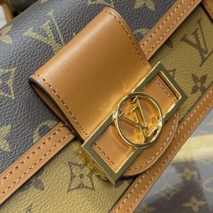 Replica Louis Vuitton Dauphine East West Brown - top-tier luxury replica shoulder bag
