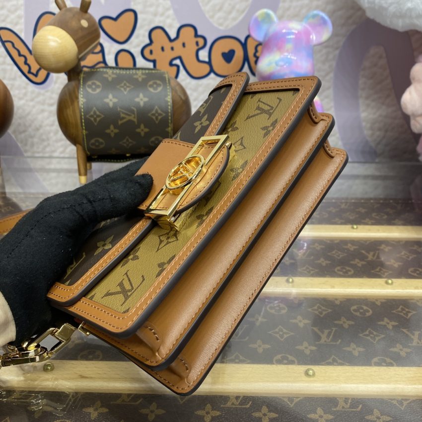 Replica Louis Vuitton Dauphine East West Brown - best quality luxury bag dupe