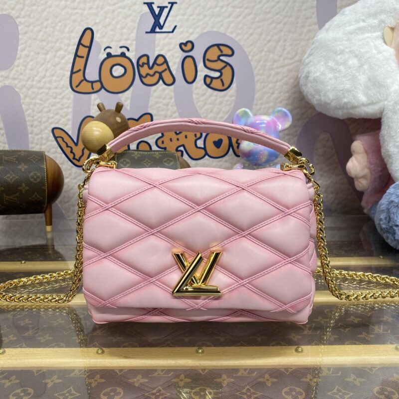 Replica Louis Vuitton Go-14 Pink - authentic-look luxury purse replica
