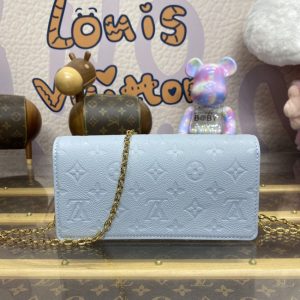 Replica Louis Vuitton Wallet On Chain Lily Sky Blue - best quality luxury bag dupe