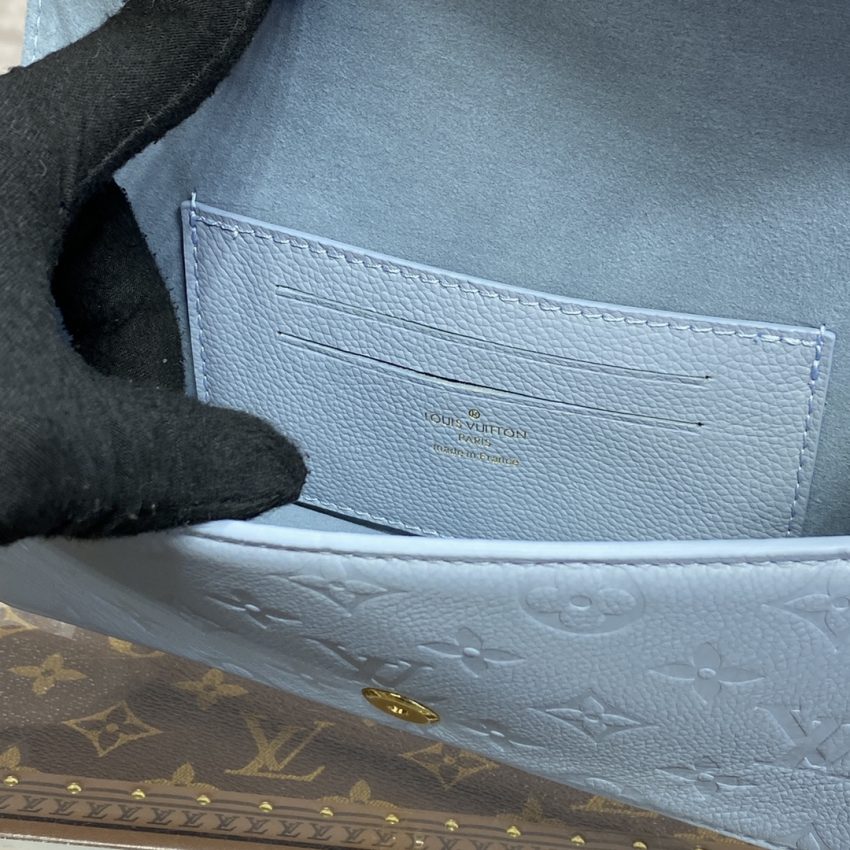 Replica Louis Vuitton Wallet On Chain Lily Sky Blue - premium 1:1 fake handbag model