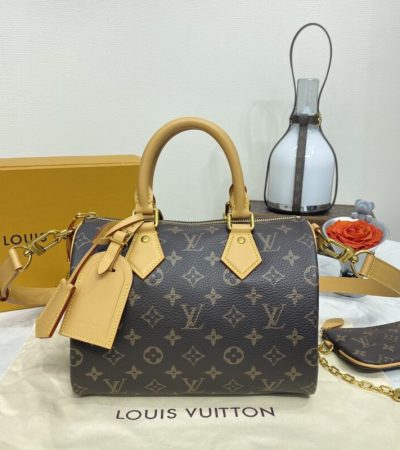 Replica Louis Vuitton Speedy P9 Bandouliere 25 Brown - realistic designer-inspired fake bag