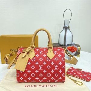 Replica Louis Vuitton Speedy P9 Bandouliere 25 Red - top-tier luxury replica shoulder bag