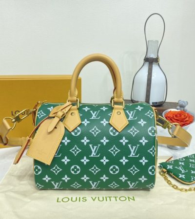 Replica Louis Vuitton Speedy P9 Bandouliere 25 Green - near-authentic luxury replica handbag