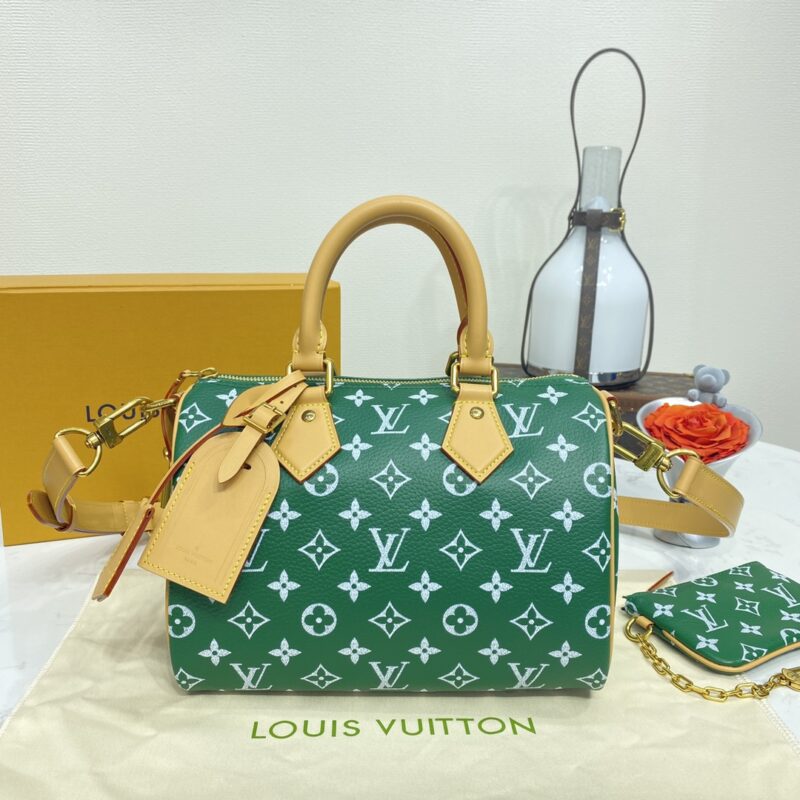 Replica Louis Vuitton Speedy P9 Bandouliere 25 Green - near-authentic luxury replica handbag