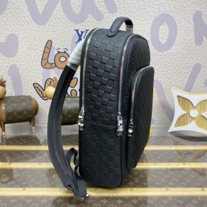 Replica Louis Vuitton Avenue Backpack Black Grid - authentic-look luxury purse replica