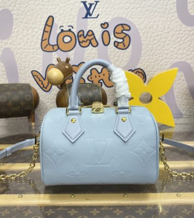 Replica Louis Vuitton Speedy Bandouliere 20 Sky Blue - top-tier luxury replica shoulder bag