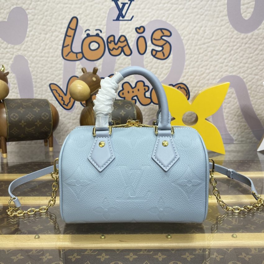 Replica Louis Vuitton Speedy Bandouliere 20 Sky Blue - premium-grade designer purse dupe