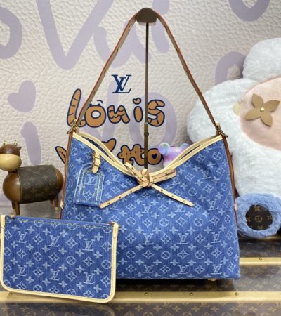 Replica Louis Vuitton Carry All MM Denim - high-accuracy replica luxury purse