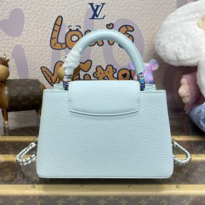 Replica Loius Vuitton Capucines Blue - high-quality designer bag clone