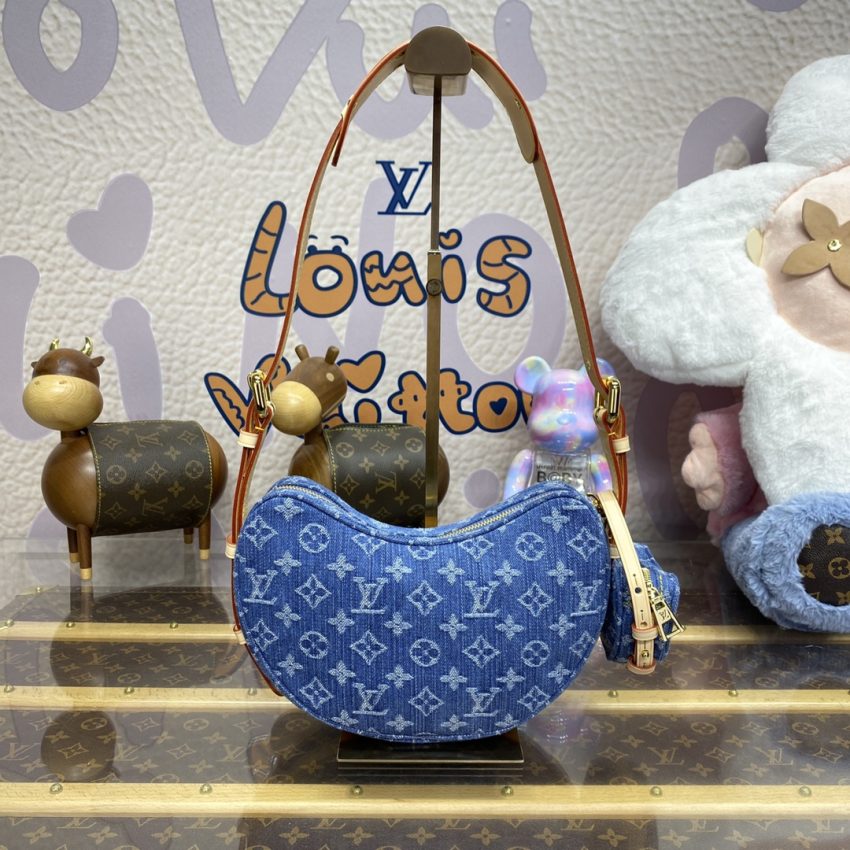 Replica Louis Vuitton Croissant Denim - high-quality designer bag clone