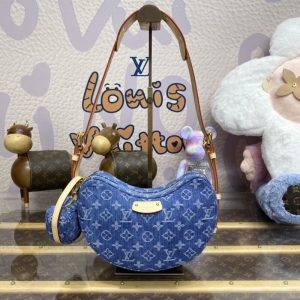 Replica Louis Vuitton Croissant Denim - premium 1:1 fake handbag model