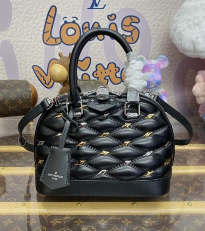 Replica Louis Vuitton Alma BB Black - realistic designer-inspired fake bag
