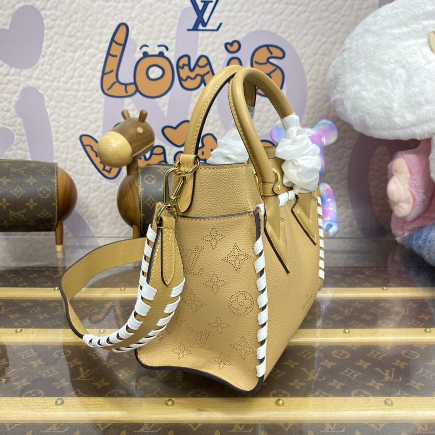 Replica Louis Vuitton On My Side PM Milk Tea - top-tier luxury replica shoulder bag