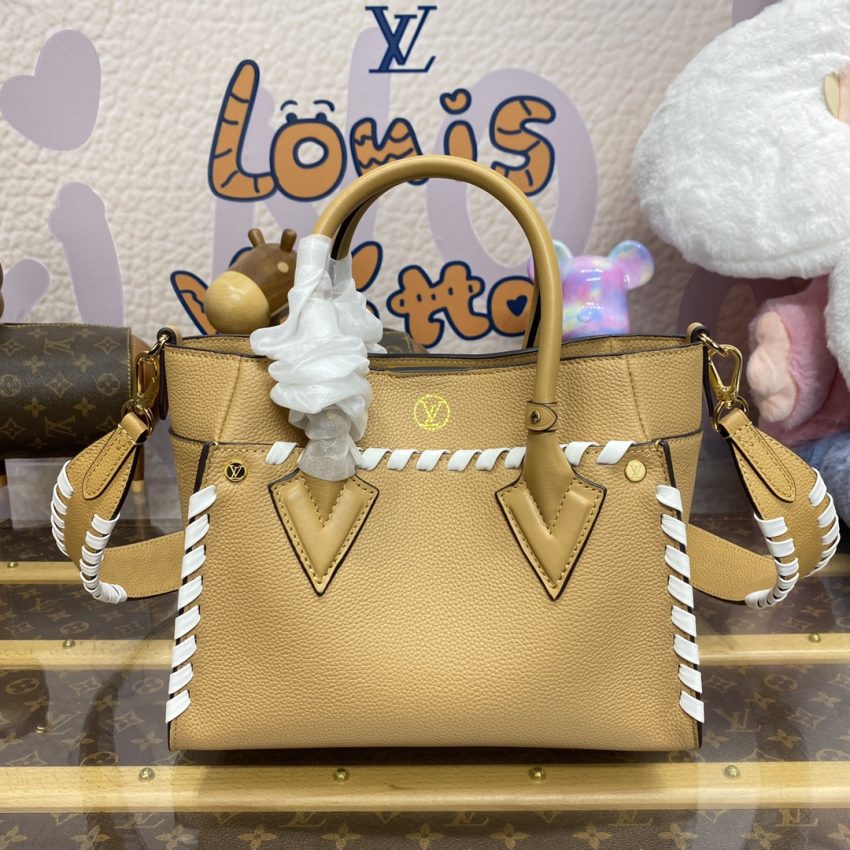 Replica Louis Vuitton On My Side PM Milk Tea - high-accuracy replica luxury purse