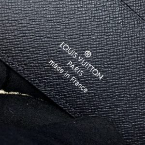 Replica Louis Vuitton Multiple Wallet Black Grid - authentic-look luxury purse replica