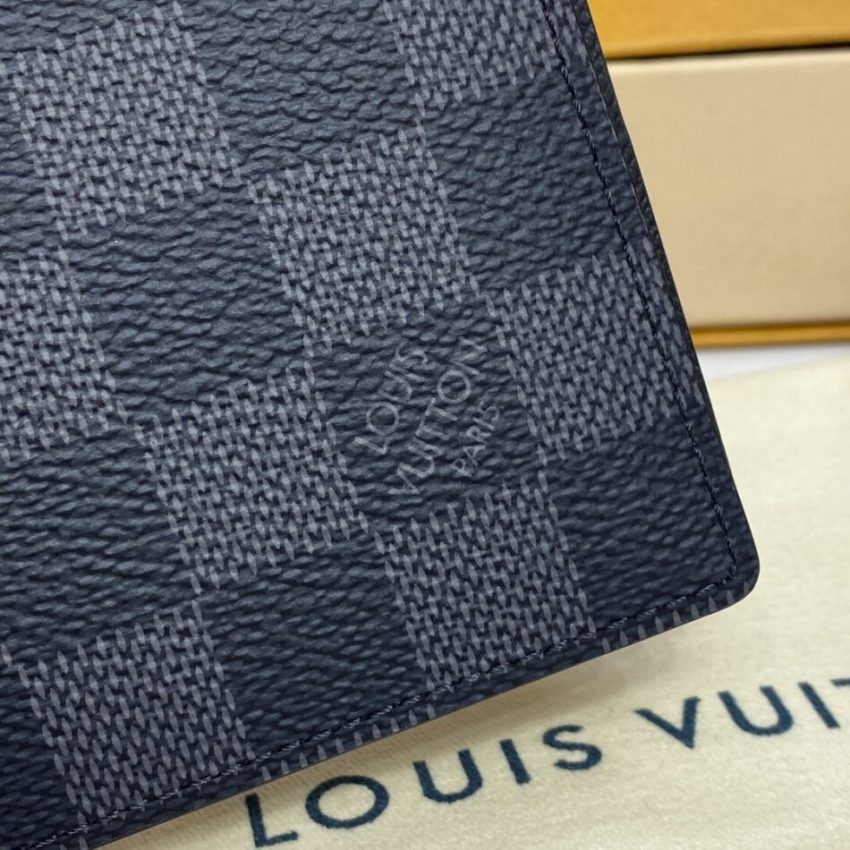 Replica Louis Vuitton Slender Wallet Black Grid - high-quality designer bag clone