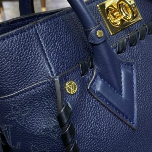 Replica Louis Vuitton On My Side PM Dark Blue - top-tier luxury replica shoulder bag
