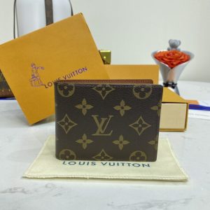 Replica Louis Vuitton Multiple Wallet Brown - high-end fake designer purse