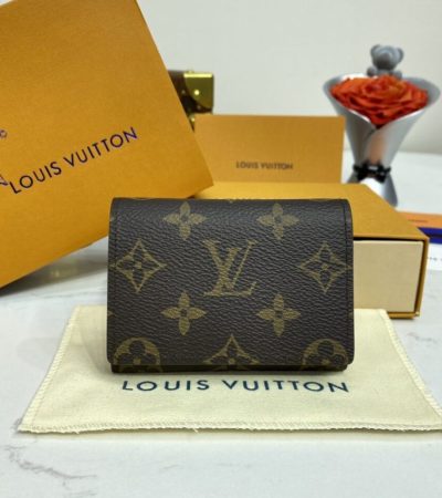 Replica Louis Vuitton Envelope Card Holder Brown - premium 1:1 fake handbag model
