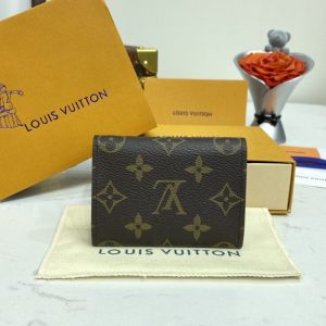 Replica Louis Vuitton Envelope Card Holder Brown - best quality luxury bag dupe