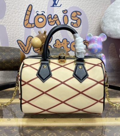 Replica Louis Vuitton Speedy Bandouliere 20 Beige - best-selling designer handbag dupe