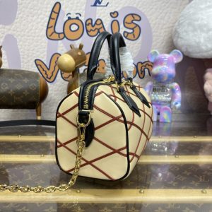 Replica Louis Vuitton Speedy Bandouliere 20 Beige - elite superclone designer purse