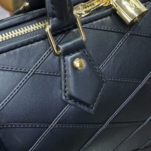 Replica Louis Vuitton Speedy Bandouliere 25 Full Black - top-rated replica designer bag