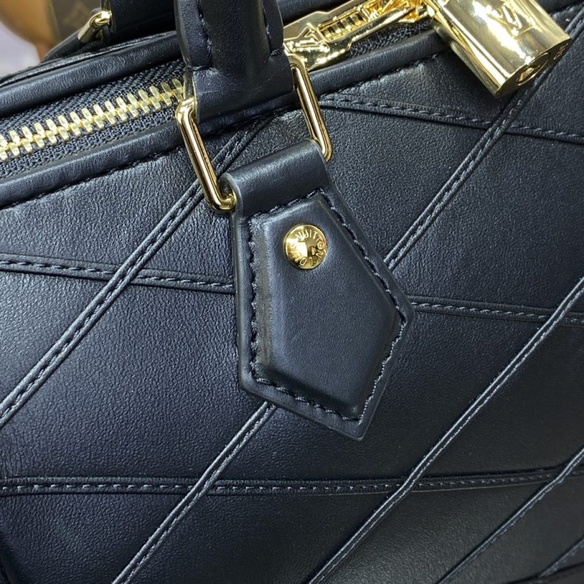 Replica Louis Vuitton Speedy Bandouliere 25 Full Black - top-rated replica designer bag