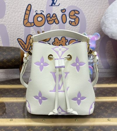 Replica Louis Vuitton NeoNoe BB Bag White-Purple - best-selling designer handbag dupe