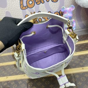 Replica Louis Vuitton NeoNoe BB Bag White-Purple - elite superclone designer purse