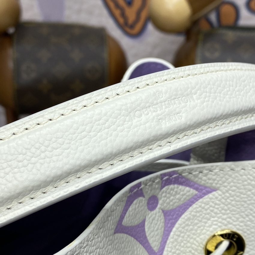 Replica Louis Vuitton NeoNoe BB Bag White-Purple - top-tier luxury replica shoulder bag