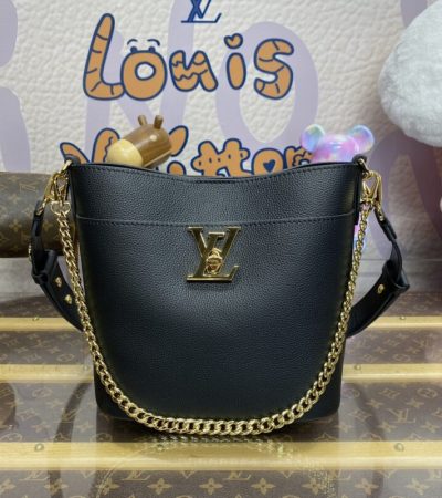 Replica Louis Vuitton Lock and Walk Black - high-quality designer bag clone