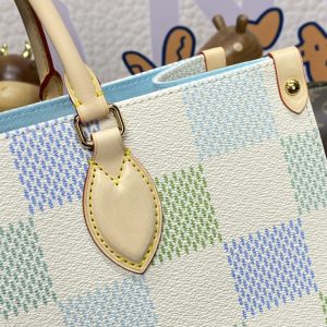 Replica LV OnTheGo Green Grid - realistic designer-inspired fake bag