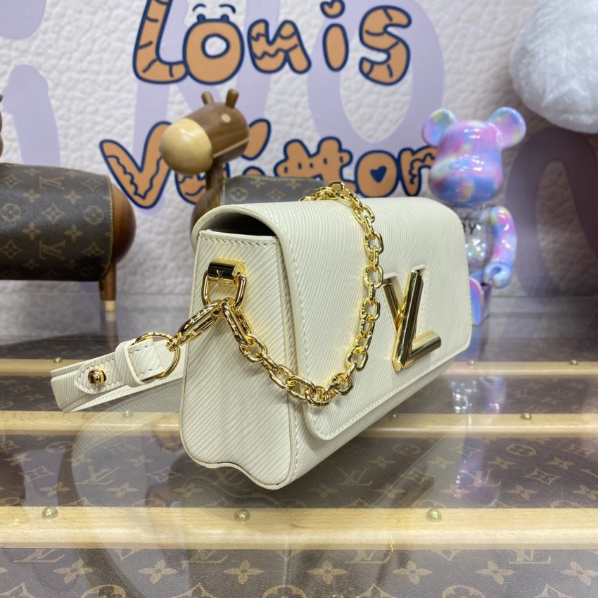 Replica Louis Vuitton Twist West Pochette White - top-tier luxury replica shoulder bag