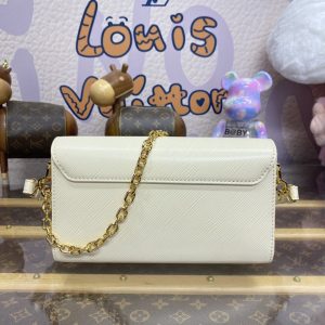 Replica Louis Vuitton Twist West Pochette White - 1:1 designer replica handbag