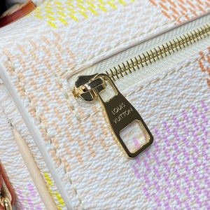 Replica Louis Vuitton Pochette Metis East West Pink Grid - 1:1 designer replica handbag