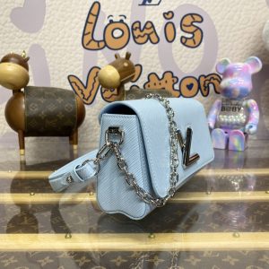 Replica Louis Vuitton Twist West Pochette Blue - realistic designer-inspired fake bag