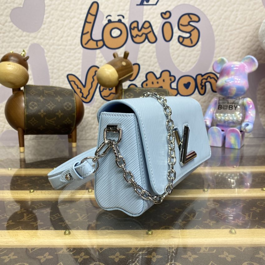 Replica Louis Vuitton Twist West Pochette Blue - realistic designer-inspired fake bag