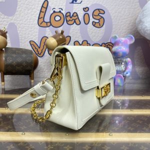 Replica Louis Vuitton Dauphine MM White - 1:1 designer replica handbag