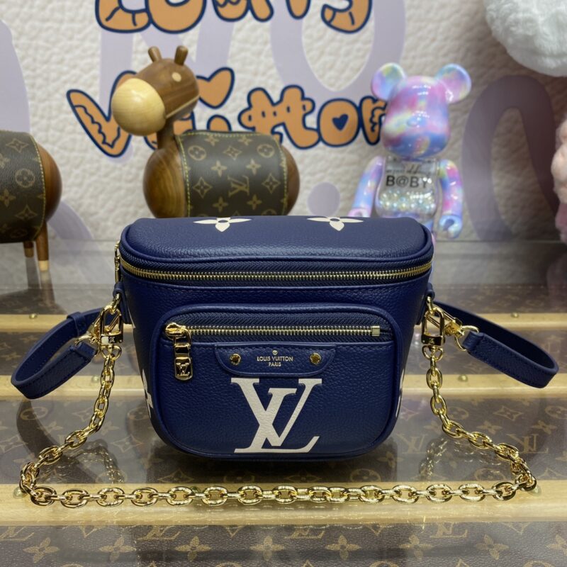 Replica Louis Vuitton Bumbag Mini Blue - top-rated replica designer bag