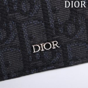 Replica Dior Long Jacquard Wallet Black - high-accuracy replica luxury purse