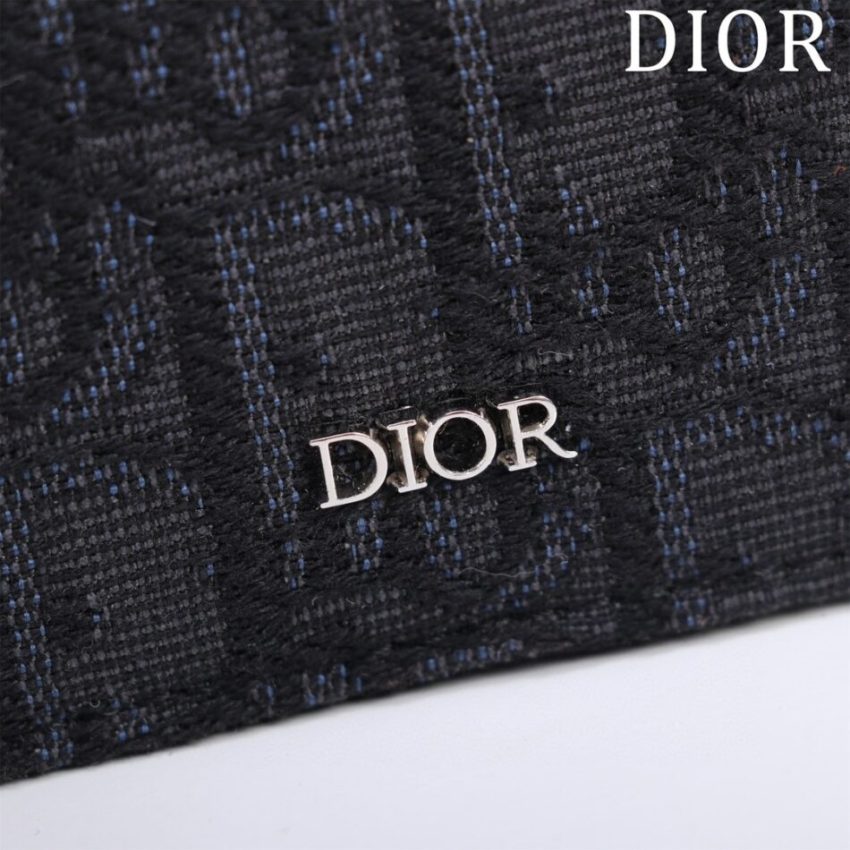 Replica Dior Long Jacquard Wallet Black - high-accuracy replica luxury purse
